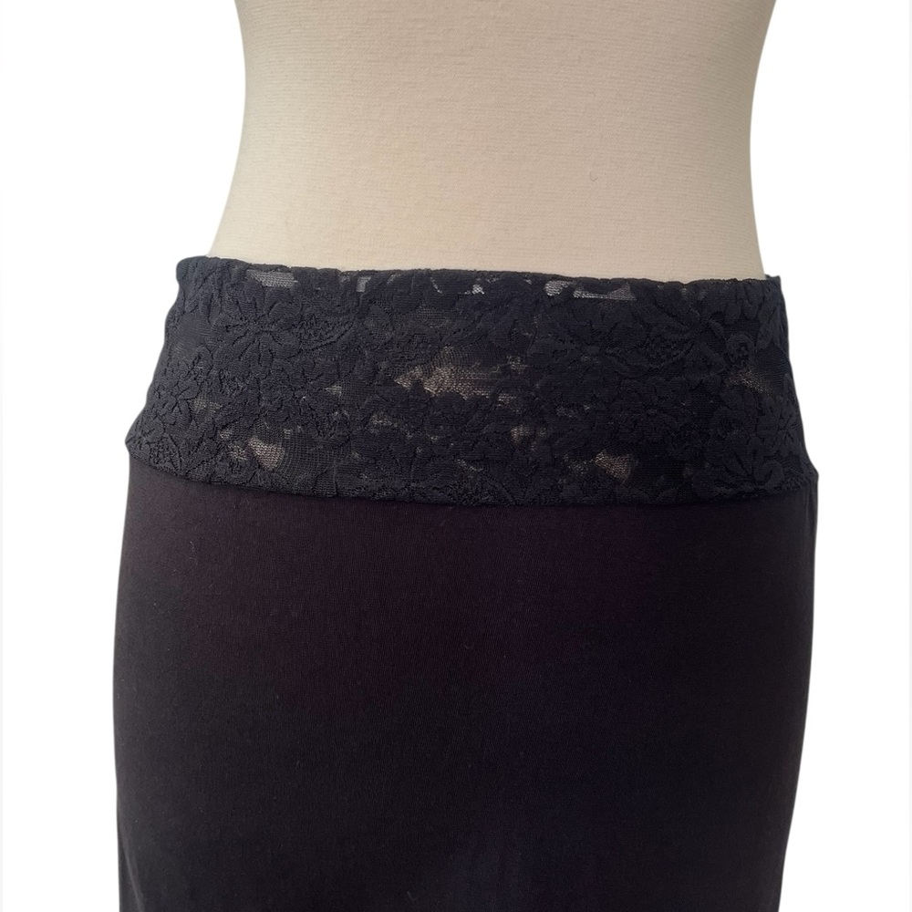 Lace trim high/low maxi midi skirt stretchy XS/S - Picture 7 of 12